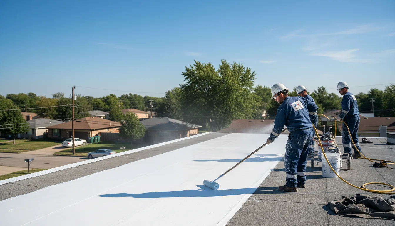 Commercial roof coating in Harrison, TN near me